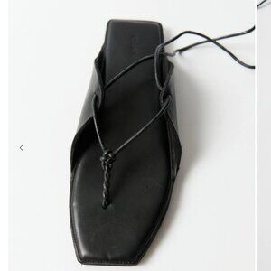 St. Agni Tie Up Sandal - Black (Size 38)